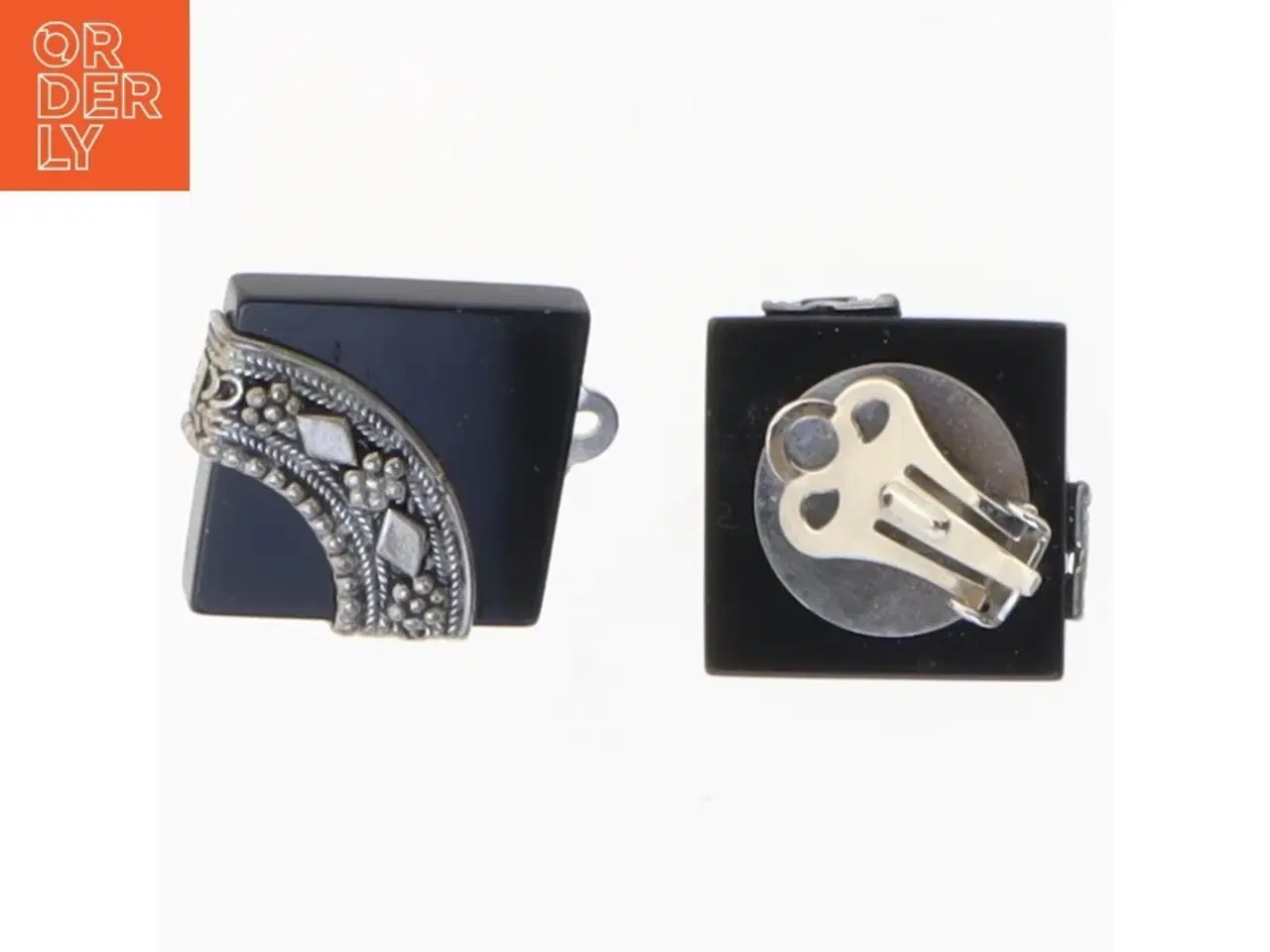 Billede 1 - Øreringe med klips (str. 2 x 2 cm)