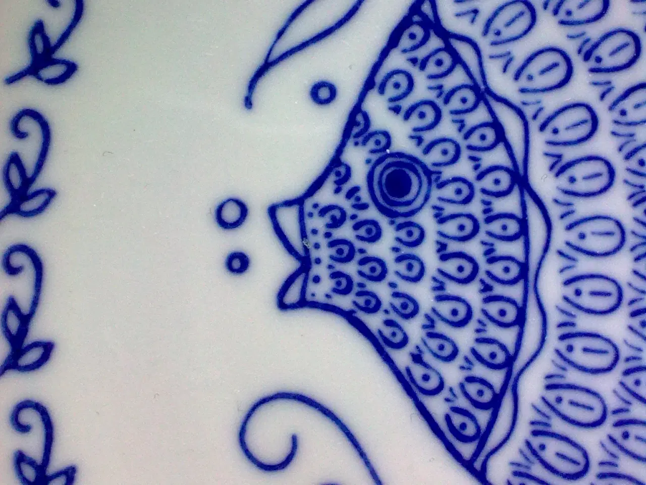 Billede 1 - Retro fisk i blå