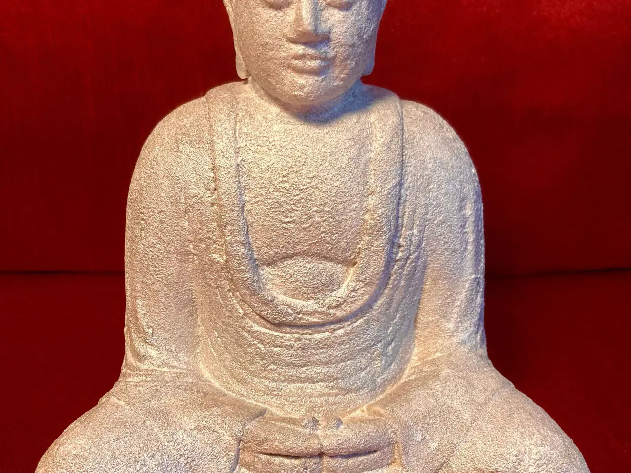 Billede 1 - Buddha - håndstøbt og håndlakeret 