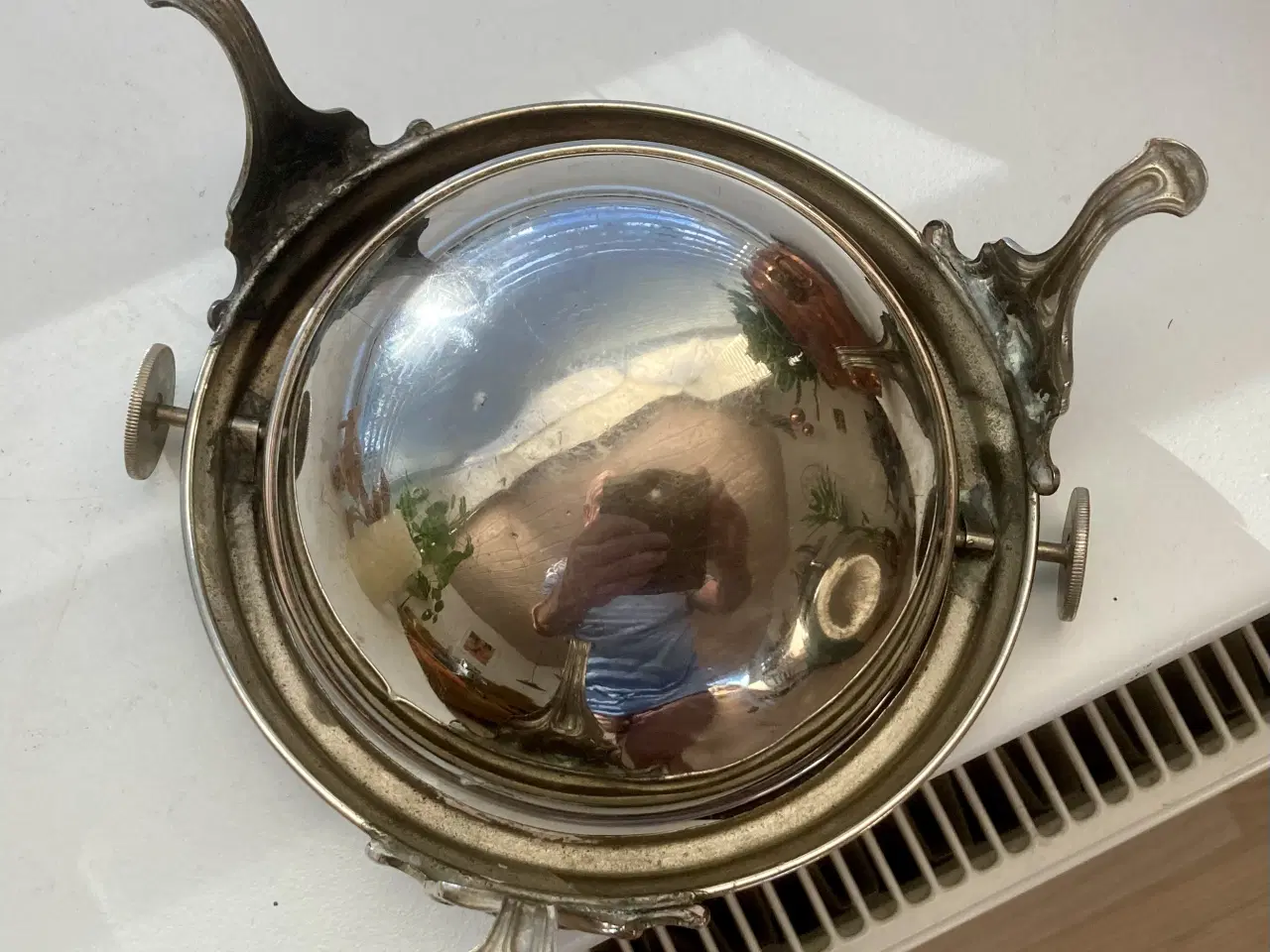 Billede 7 - Retro kaviarskål, forsølvet med drejelåg. 