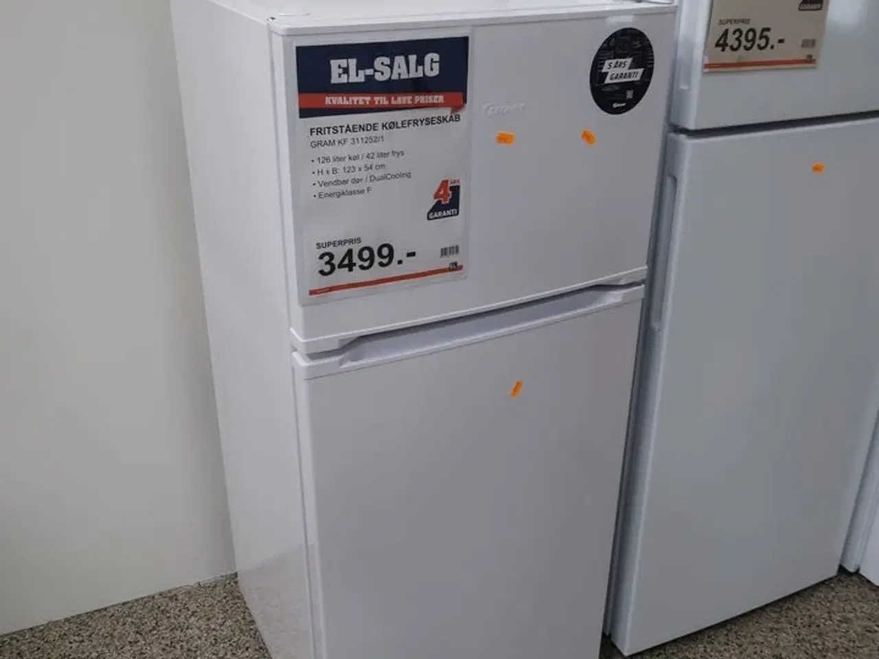 Billede 1 - Køle/fryseskab GRAM KF 311252/1