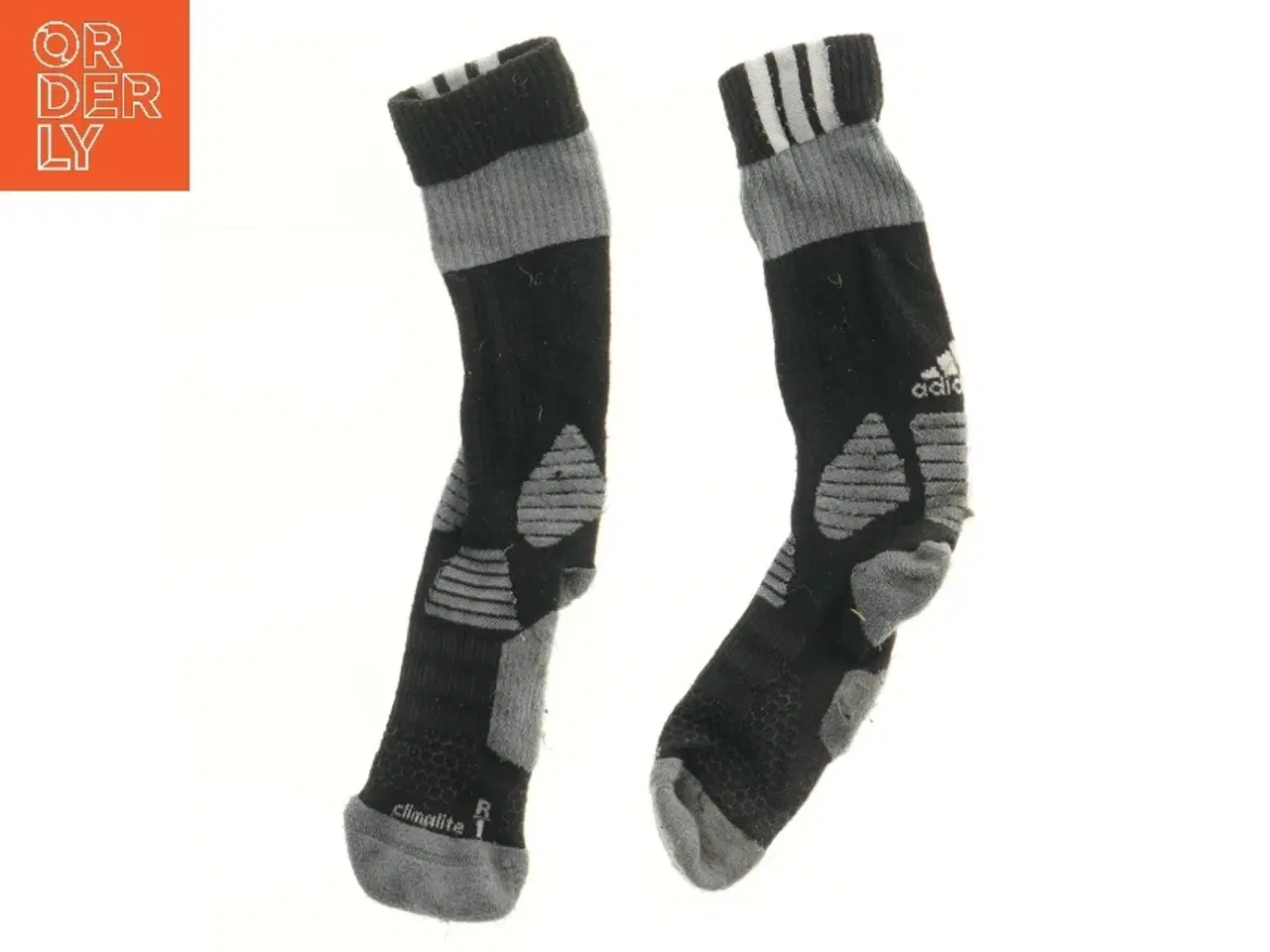 Billede 1 - Varme fodboldstrømper 17 cm fra Adidas (str. fod 17 cm)