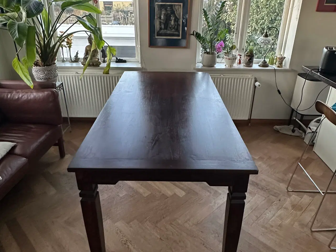 Billede 5 - Antikt Spisebord i Massiv Træ