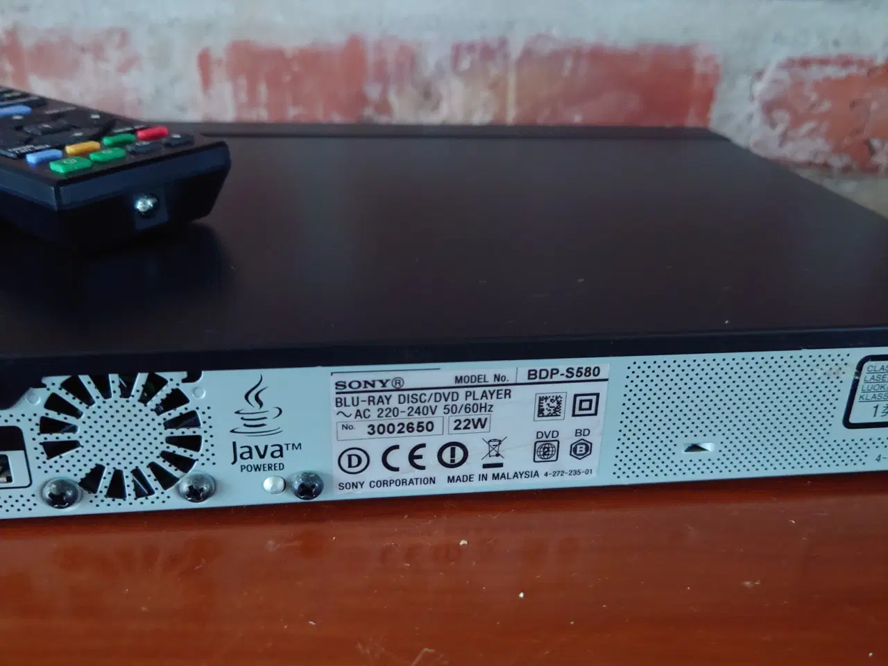 Billede 8 - Sony Blu-ray/DVD Afspiller - Model BDP-S580