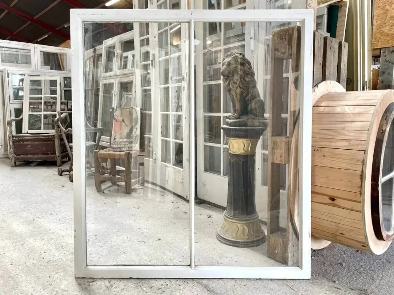 Billede 2 - Trukket glas monteret i forsatsramme