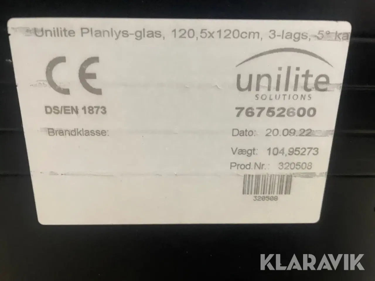 Billede 10 - Ovenlys vinduer Unilite Planlys-glas 4 styk