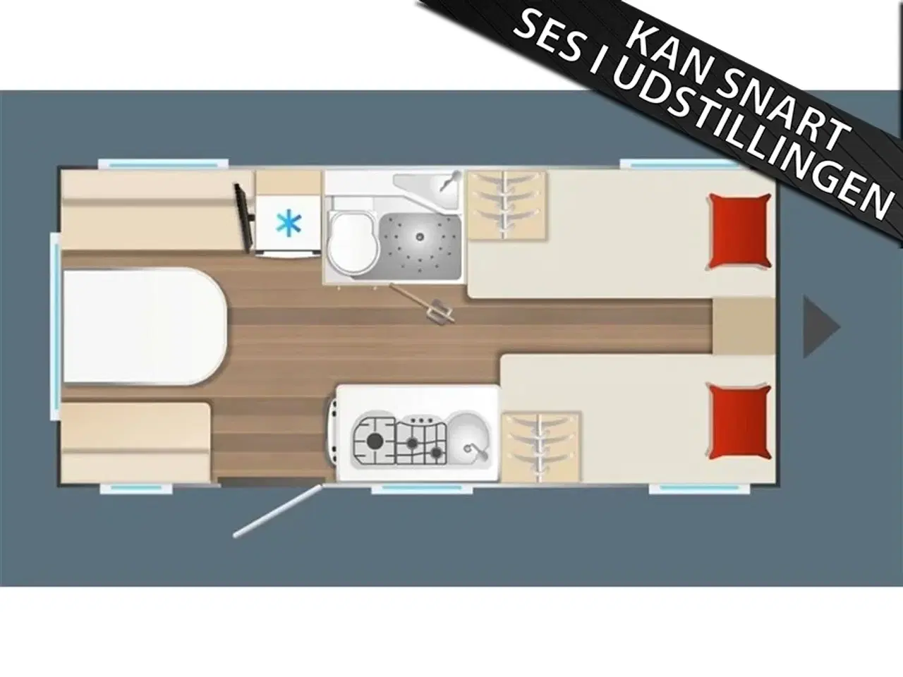 Billede 1 - 2026 - Bürstner B66   NYHED 2026! Bürstner B66 490 TL - kommer senere hos Camping-Specialisten.dk