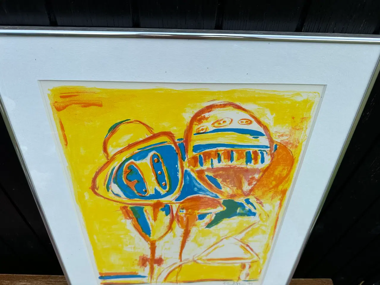 Billede 3 - Farvelitografi, signeret (retro)