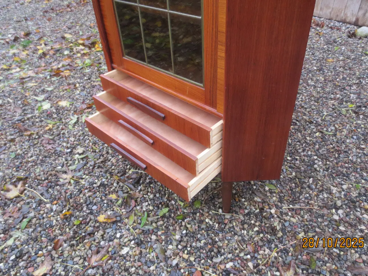Billede 3 - 1 stk Teak Hjørneskab med 3 skuffer