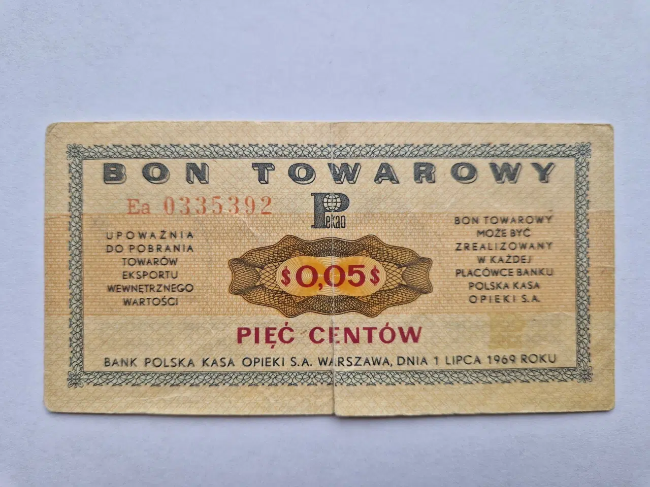 Billede 1 - 0,05 Centow Bon Towarowy - Poland - Revne