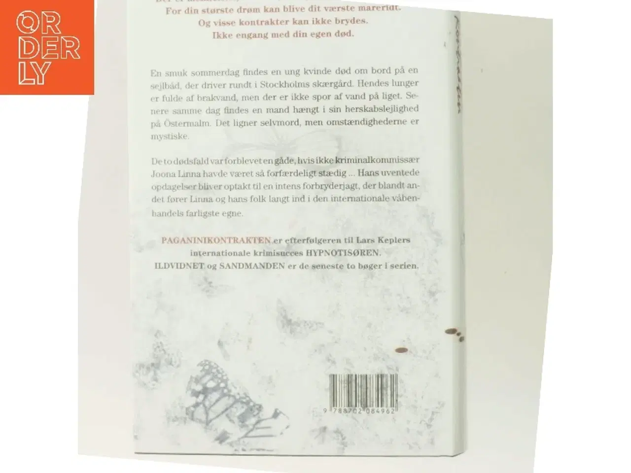 Billede 3 - Paganinikontrakten : Kriminalroman (Danish Language) af Lars Kepler (Bog)