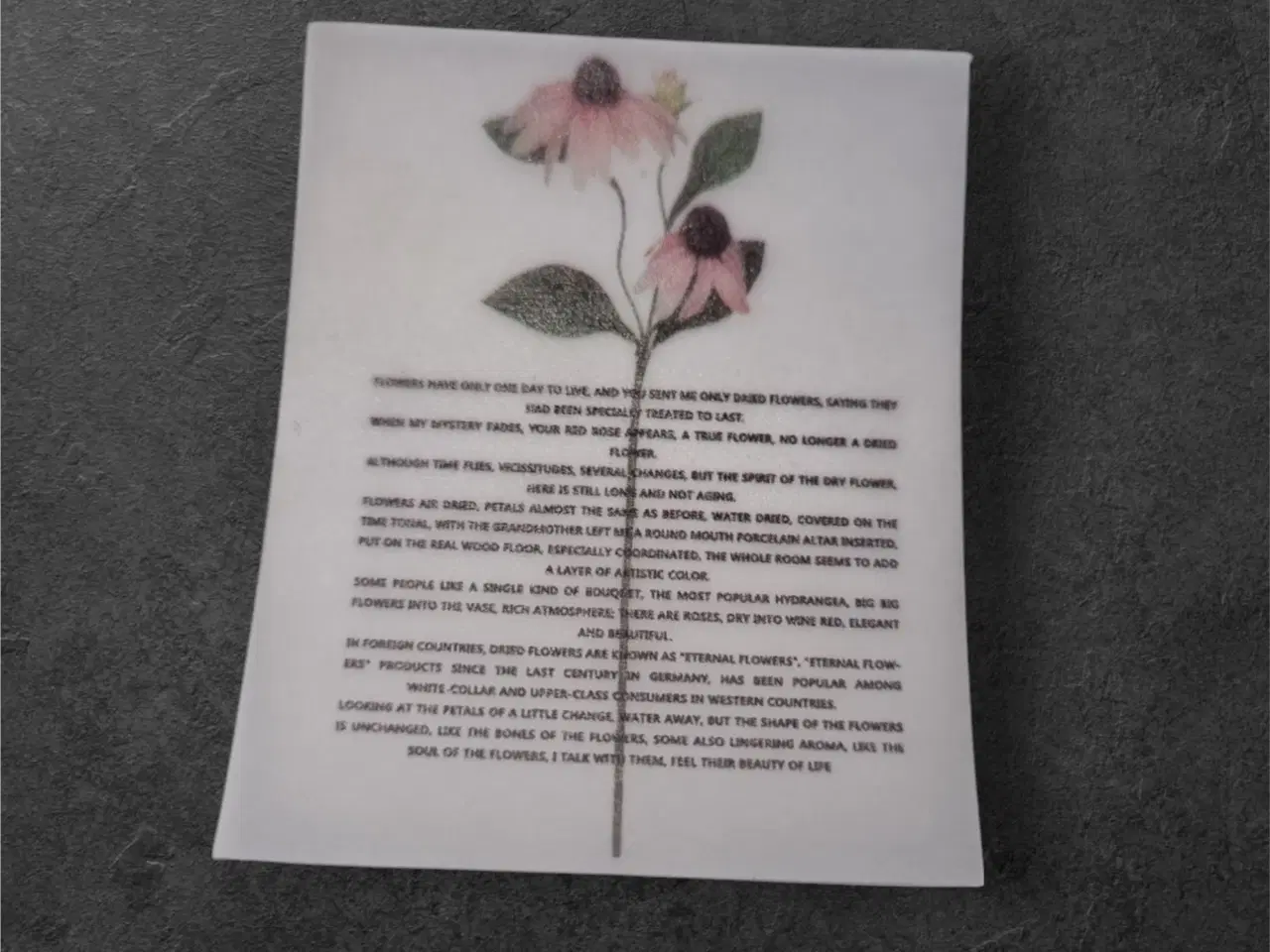 Billede 1 - Romantisk design med tørrede blomster til kreative