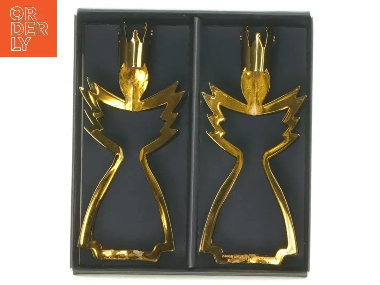 Billede 2 - Georg Jensen lysestager, engle fra Georg Jensen (str. 10 cm)