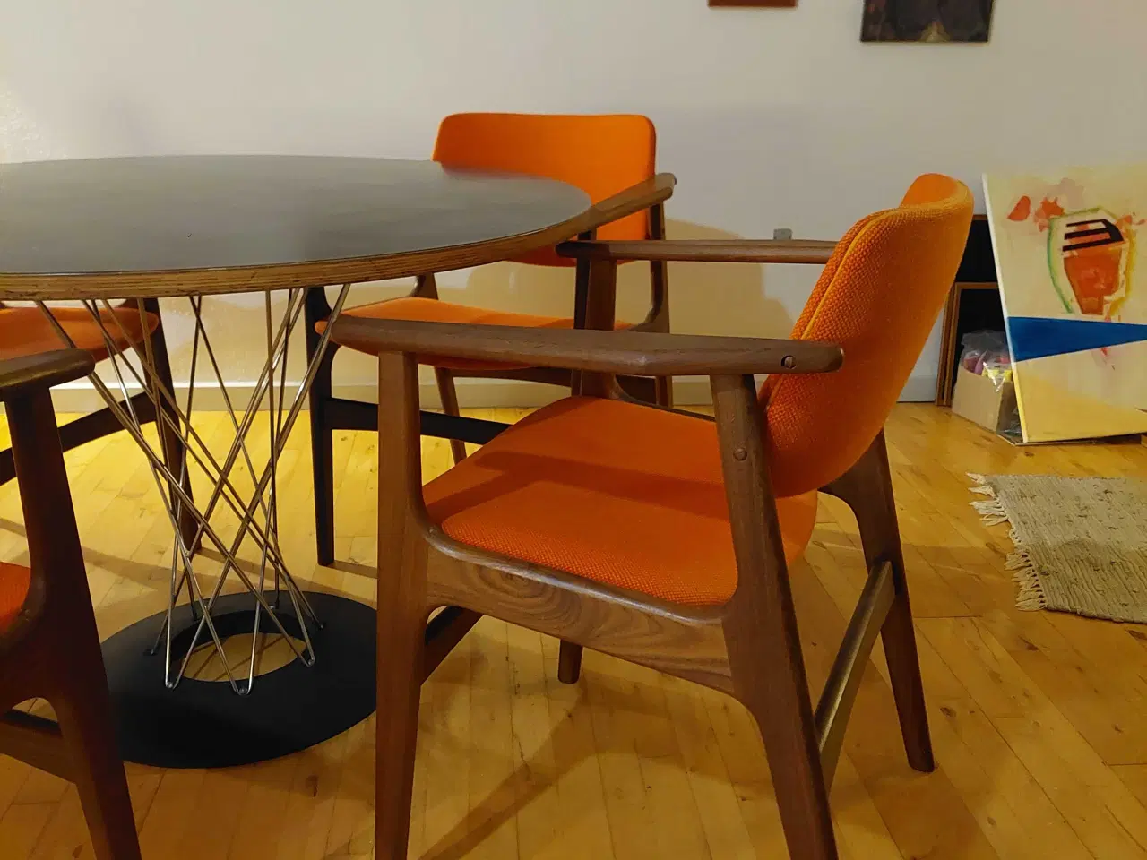 Billede 3 - Designer bord -Isuma Noguchi +4 Arne Vodder stole