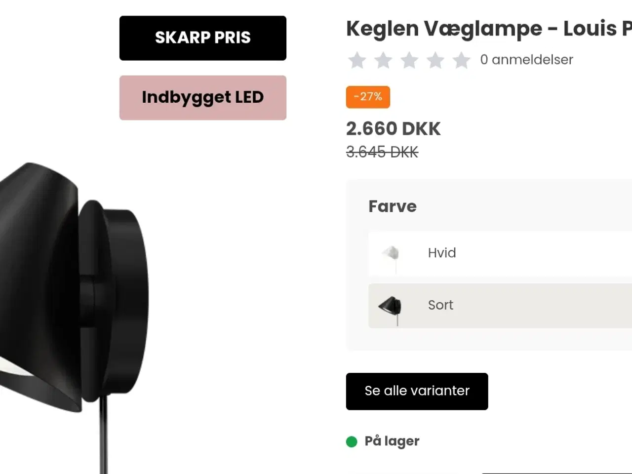 Billede 4 - Keglen 175 væg fra Louis Poulsen, sæt med 2 stk