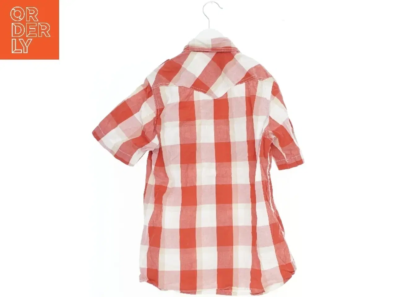 Billede 2 - Rød og hvid ternet skjorte med korte ærmer fra M&c Brand (str. 152)