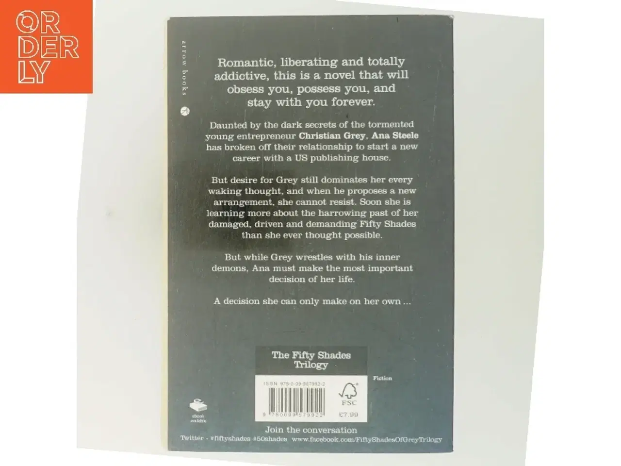 Billede 3 - Fifty Shades Trilogy. II, Fifty shades darker af E. L. James (Bog)