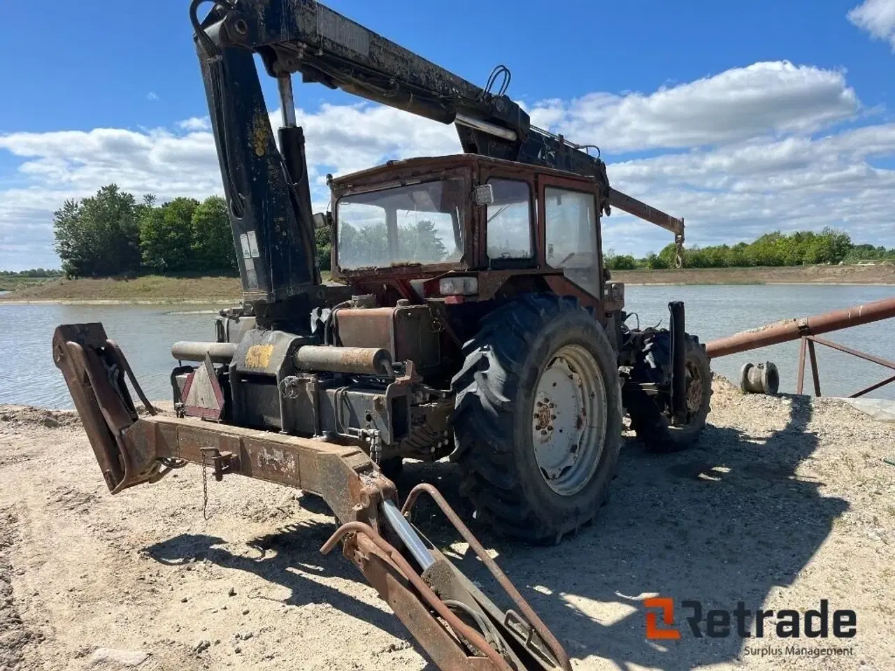 Billede 4 - Massey Ferguson 188 4WD med Hiab 100 kran