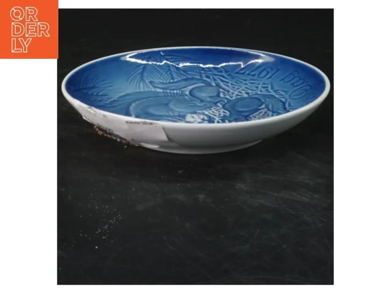 Billede 2 - Blå og hvid porcelænstallerken fra Bing & Grøndahl (str. Ø 15 cm)