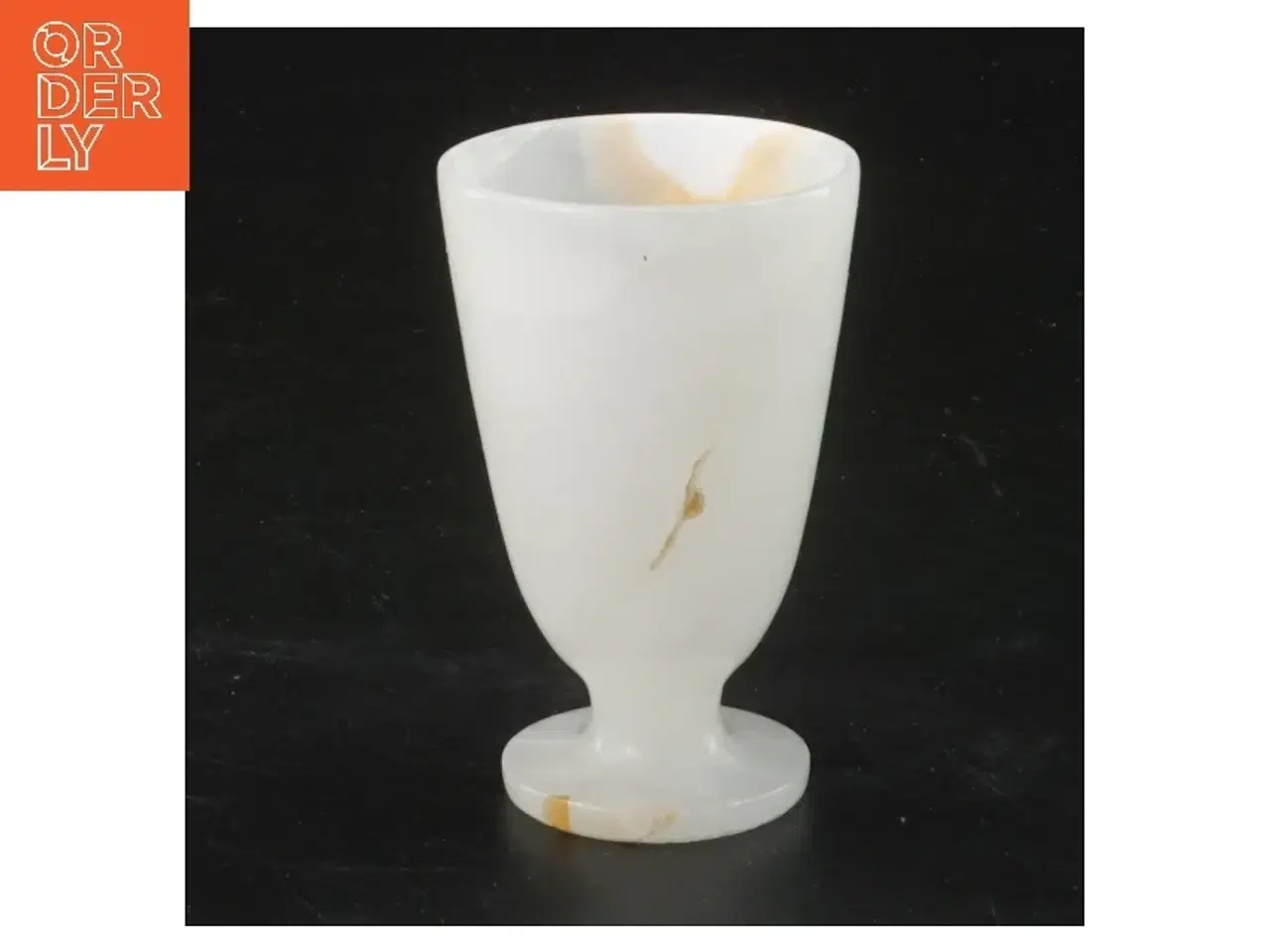 Billede 1 - Alabaster vase (str. Ø 5 cm længde 8 cm)