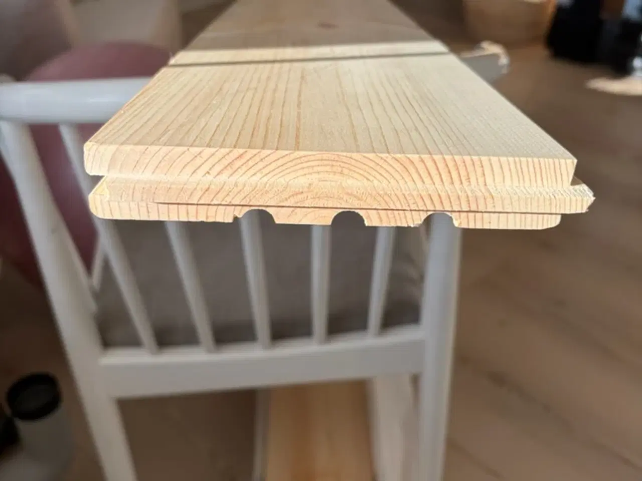 Billede 3 - REST: massivt fyrretræsgulv