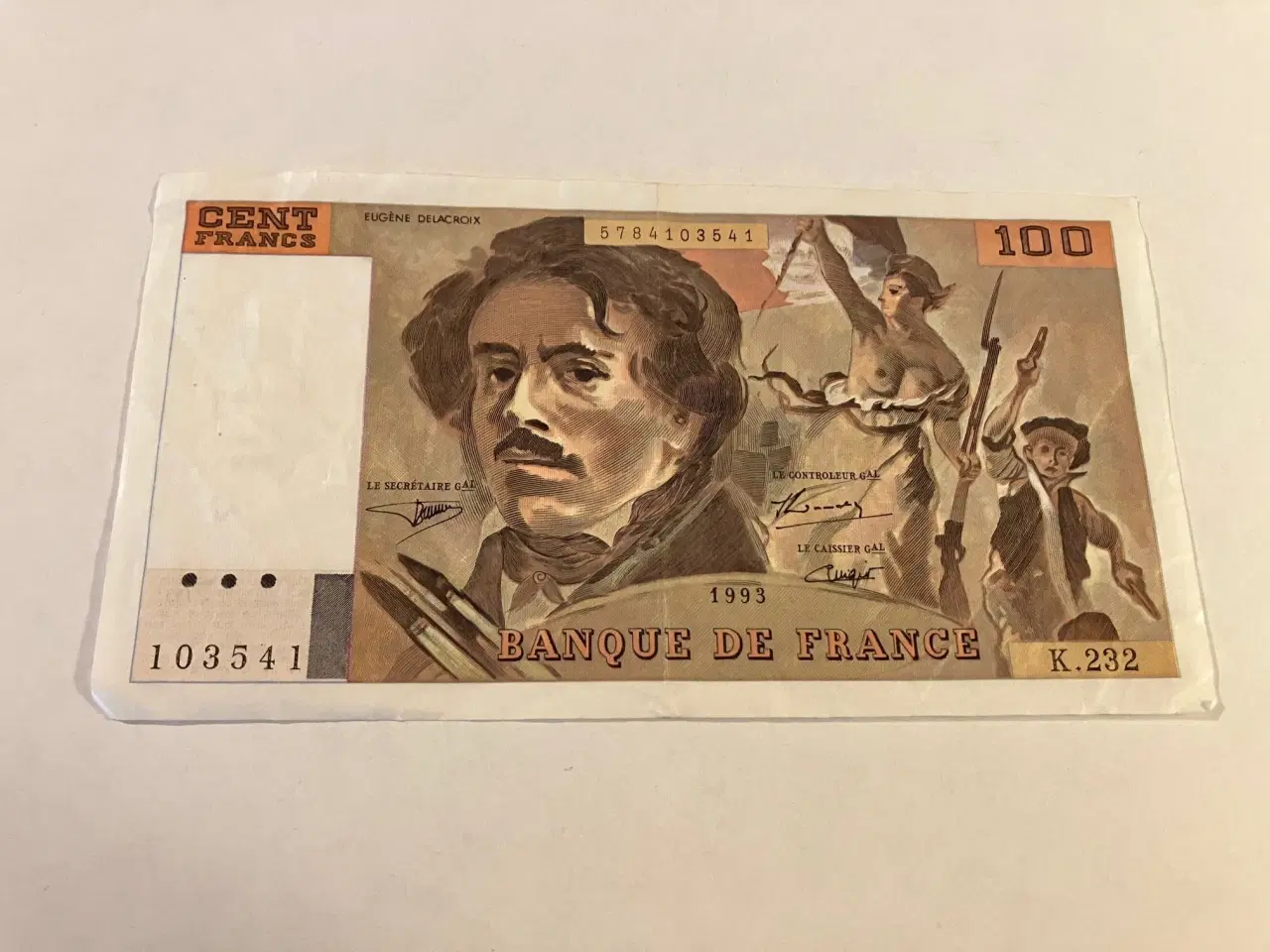 Billede 1 - 100 Francs France 1993