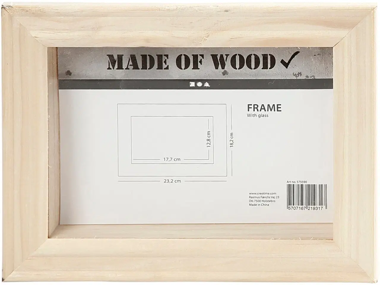 Billede 1 - 3D ramme med glas, D: 2,5 cm, str. 18,2x23,2 cm, 1 stk.