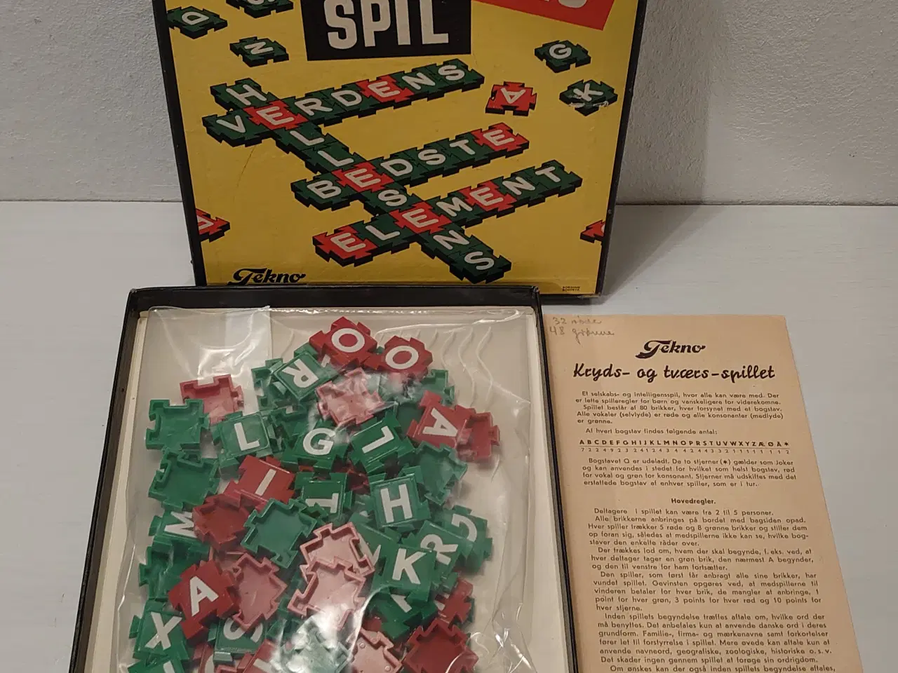 Billede 2 - Tekno kryds og tværs spil fra ca. 1970. Komplet