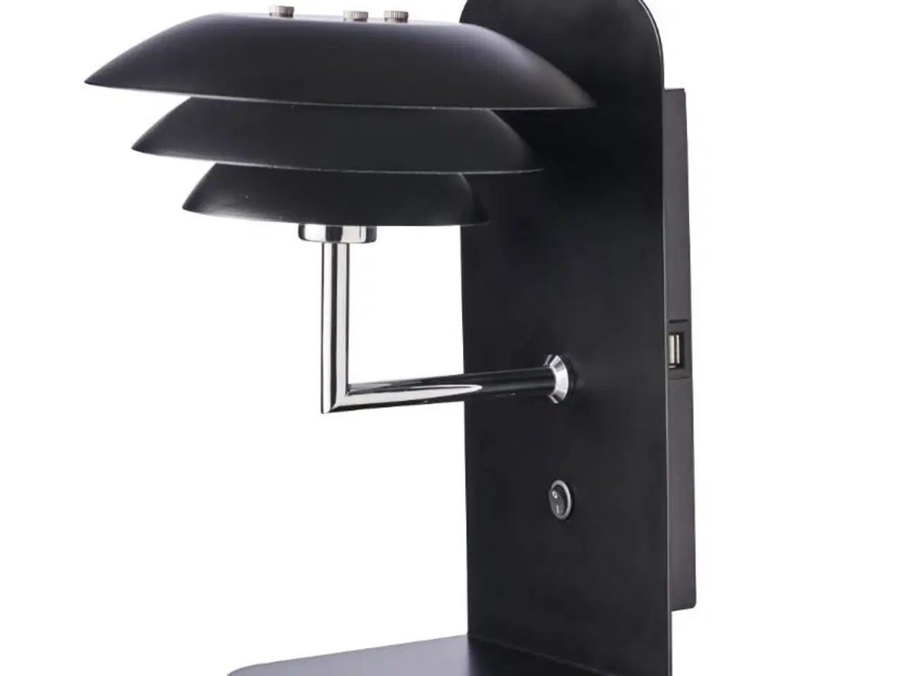 Billede 1 - 2stk. Dyberg Larsen DL20 væglampe med USB, sort