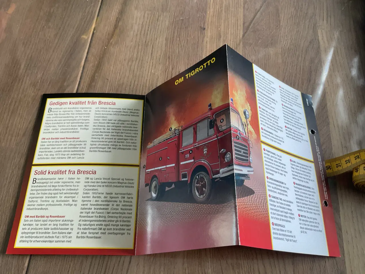 Billede 7 - SOLGT.              Model brandbil OM Tigrotto