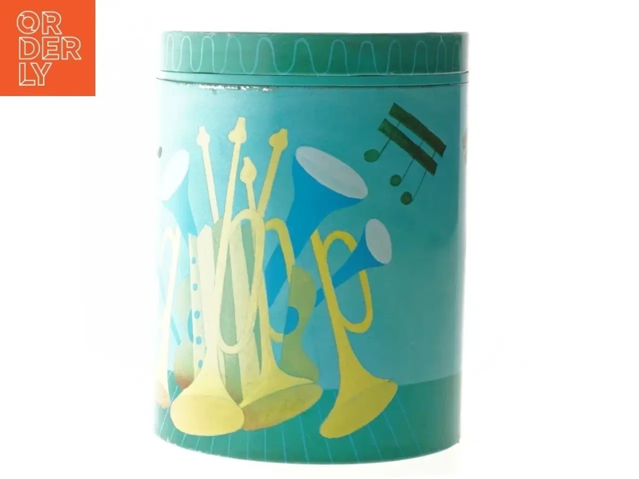 Billede 1 - Retro irma kunstdåse Dekorativ opbevaringsdåse (str. Ø 11,5 cm længde 15 cm) fra Irma