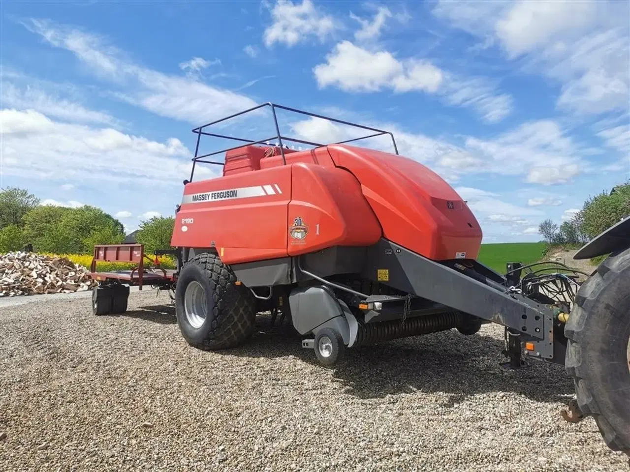 Billede 3 - Massey Ferguson 2190 m/parkland vogn 36000 baller høstklar