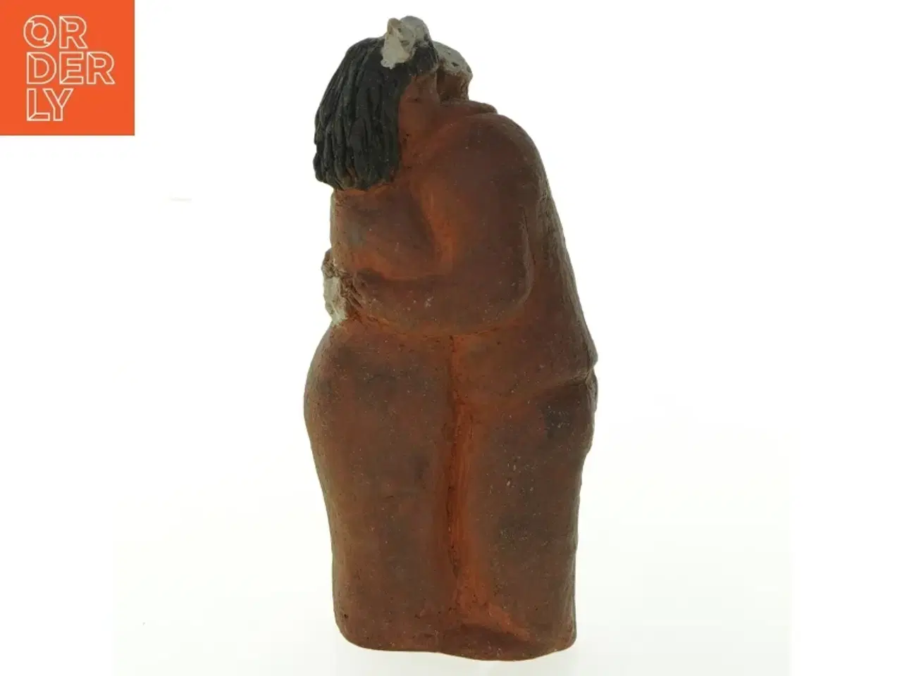 Billede 2 - Lerfigur kvinde (str. 17x8 cm)