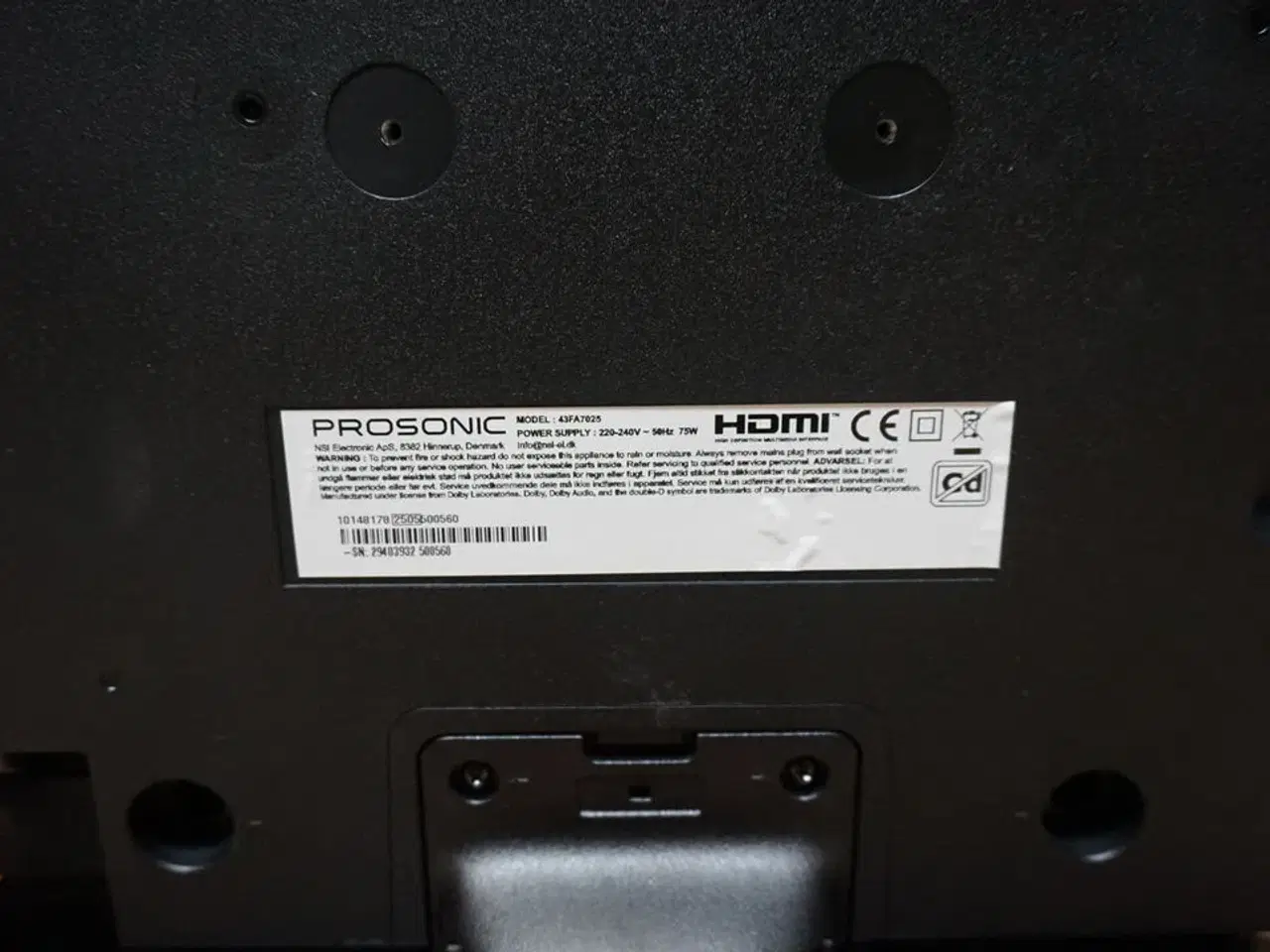 Billede 4 - Prosonic 43" LED TV 43FA7025 Smart TV