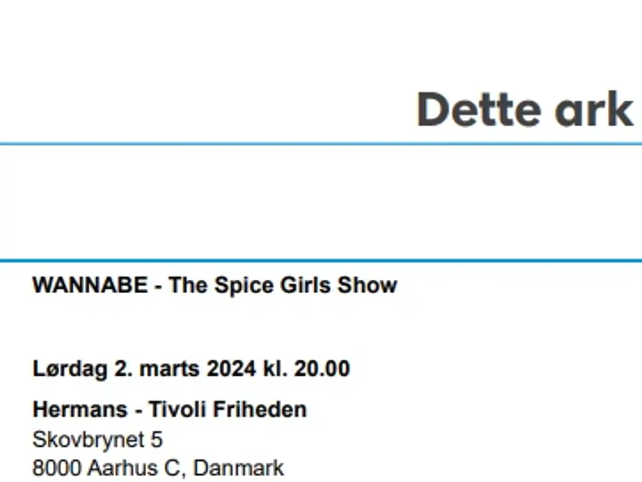 Billede 1 - BILLIGT Aarhus NU Wannabe The Spice Girls Show 