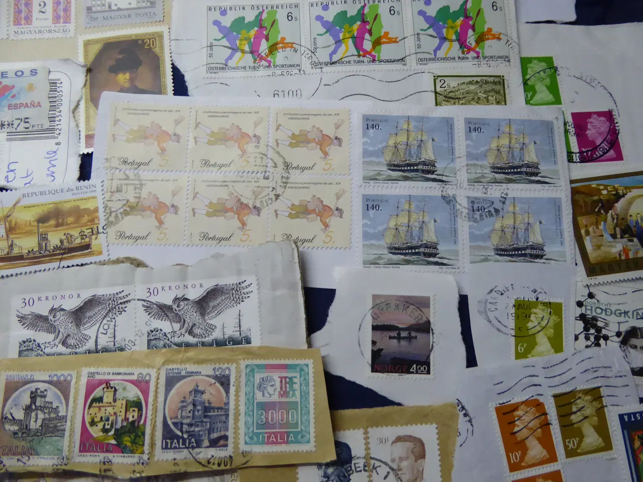 Billede 2 - Danske og udenlandske frimærker fra 1990'erne