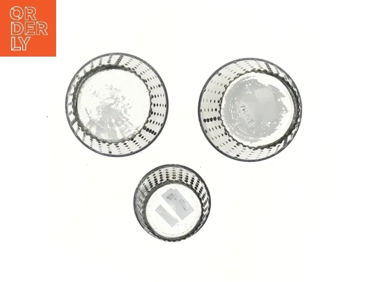 Billede 3 - 2Have Sæt af tre blomsterpotter i sort glas (str. 3 stk Ø 13,5 & 10 cm længde 13 cm)