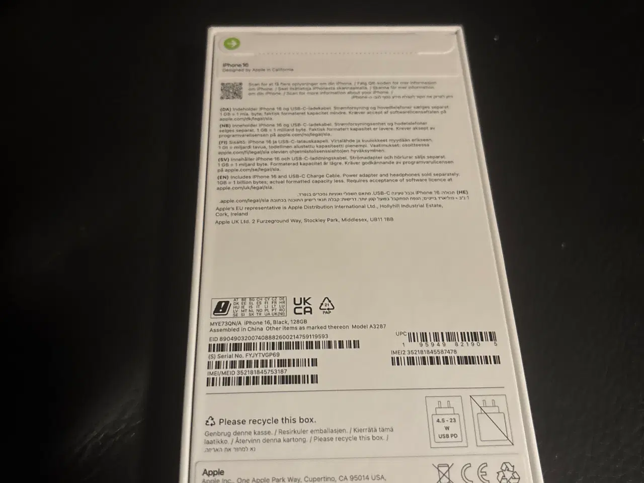 Billede 6 - HELT NY IPHONE 16 128GB SORT