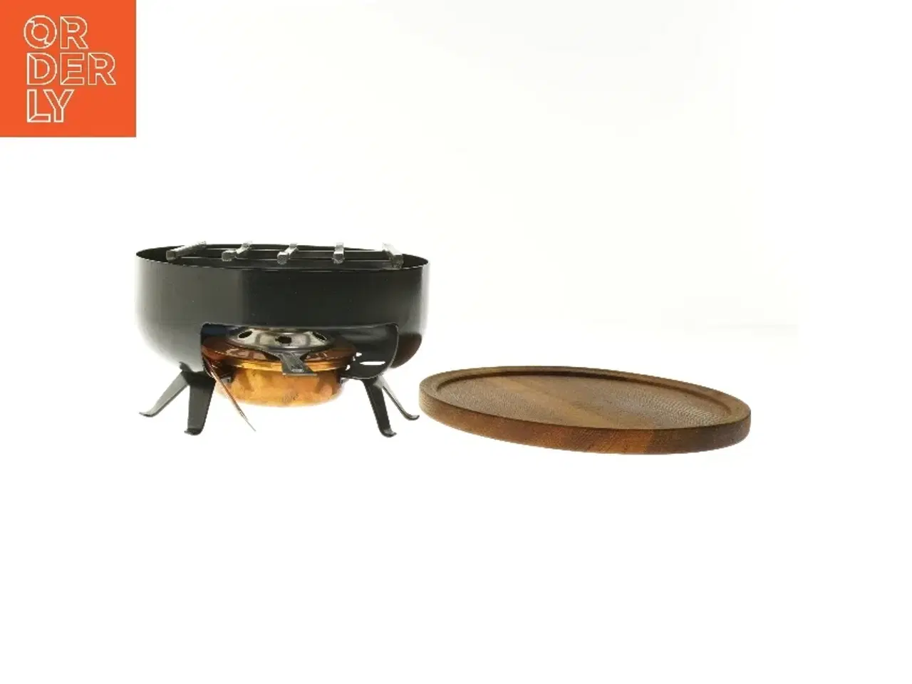 Billede 1 - Brænder til fondue, sovsegryde eller lign. træbakke fra Springs (str. Ø 20 cm)