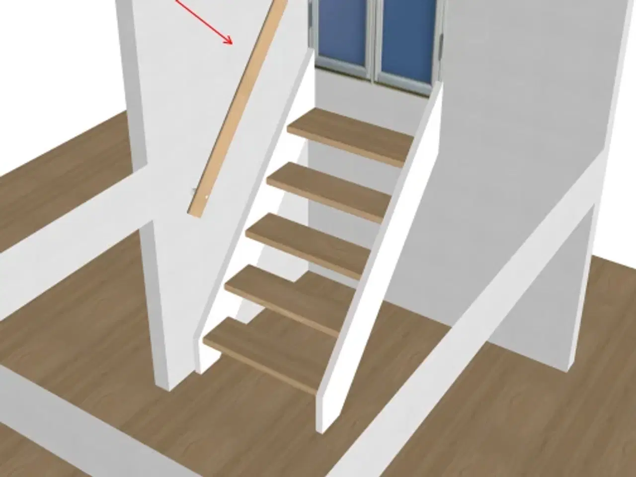 Billede 1 - 2 Stk Niveautrapper - fejlmålstrappe.