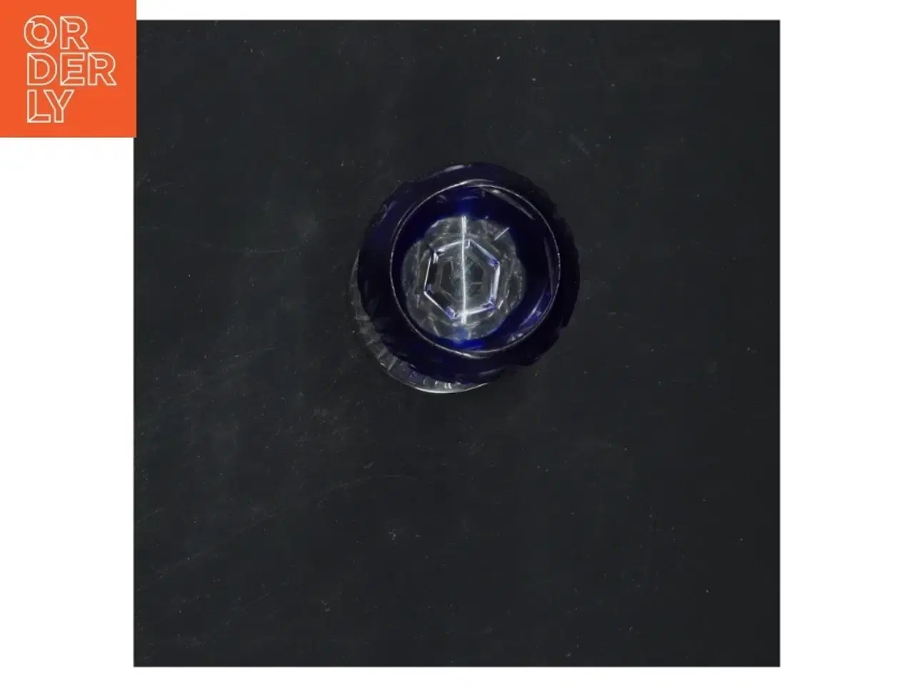 Billede 2 - Blå krystalglas (str. 13x5 cm)
