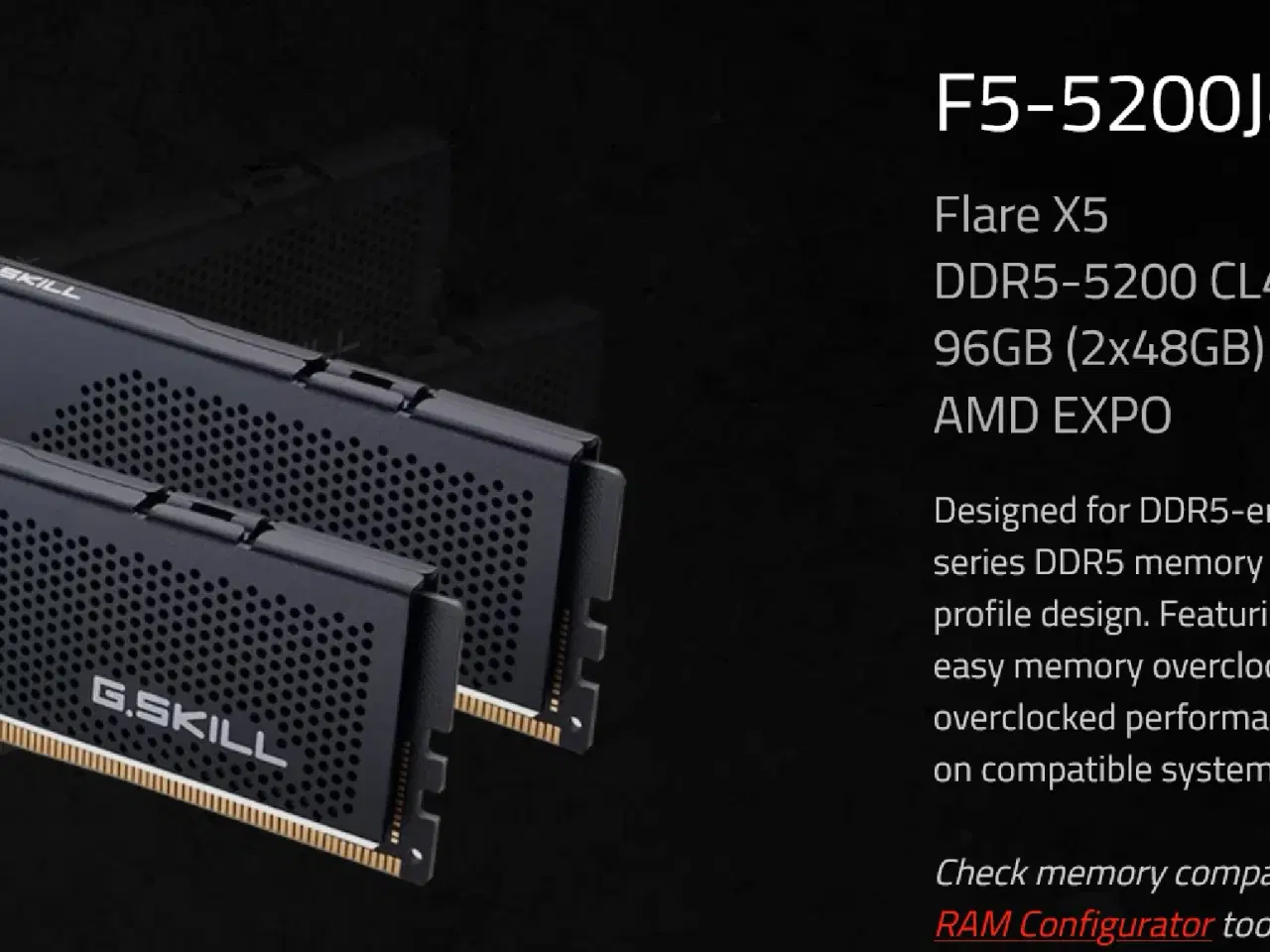 Billede 8 - 96 GB DDR5 - G.Skill Flare X5