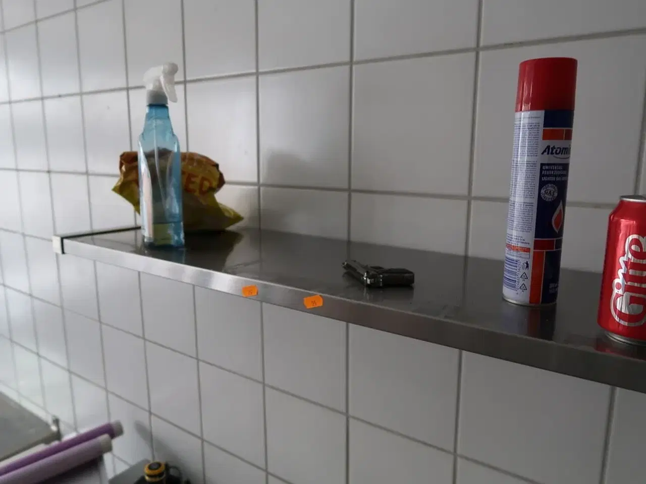 Billede 7 - 3 stk. rustfri stålhylder samt opbevaringsvogn