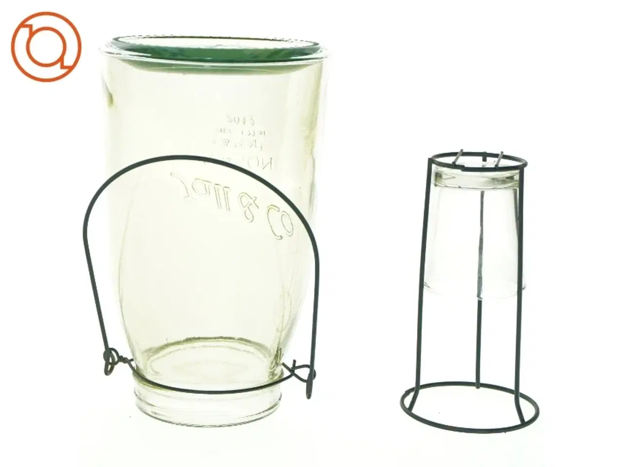 Billede 4 - Glas til fyrfadslys (str. 21 x 12 cm)