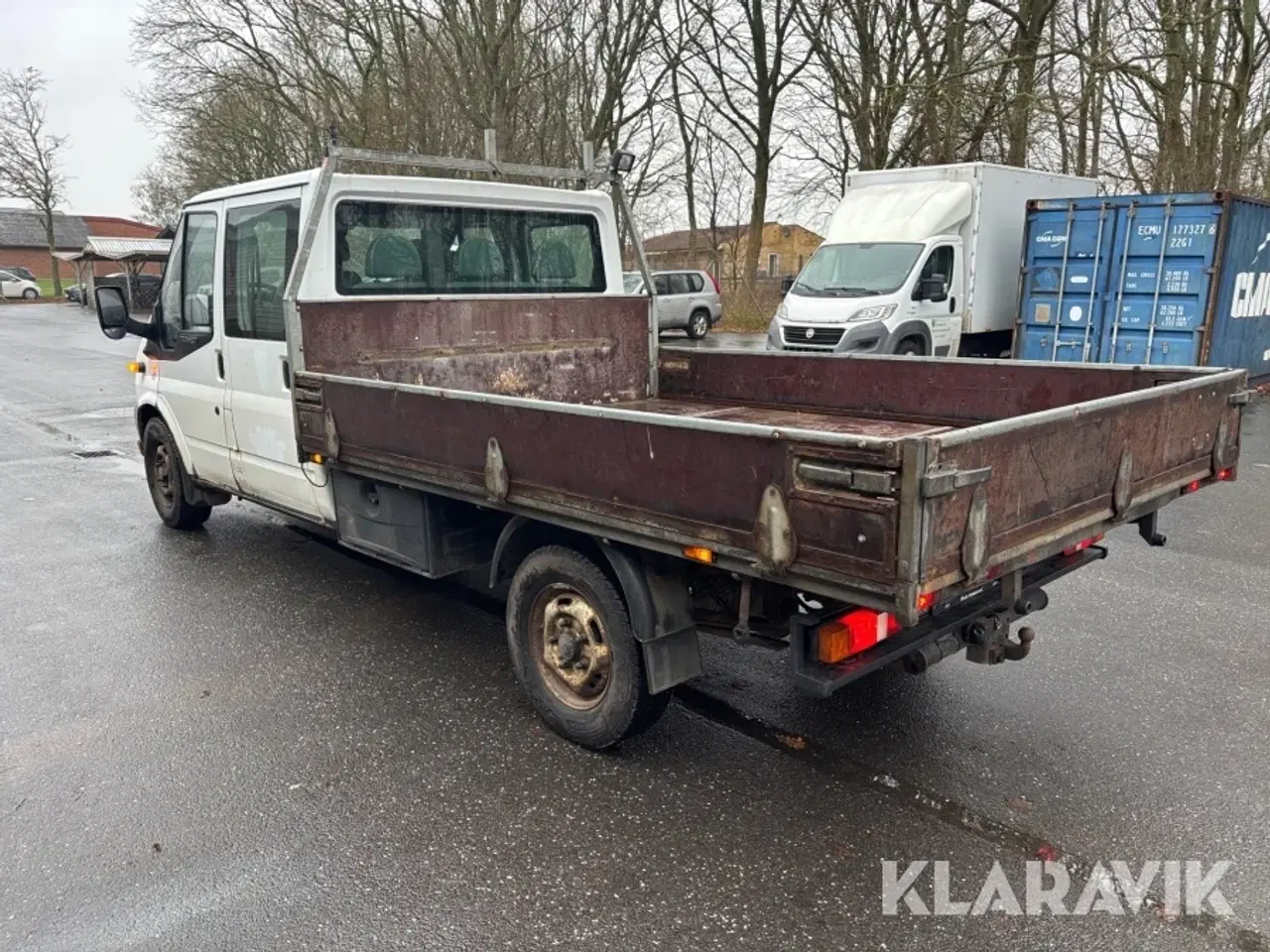 Billede 3 - Mandskabsbil Ford Transit med lad