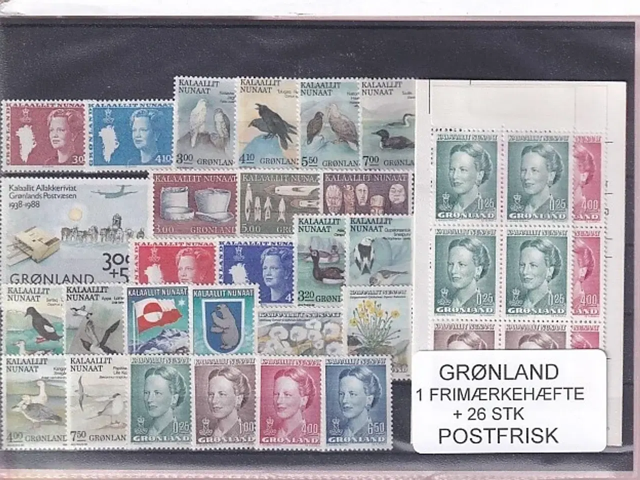 Billede 1 - Grønland - Frimærkehæfte NR. 2 + 26 Stk. - Postfrisk
