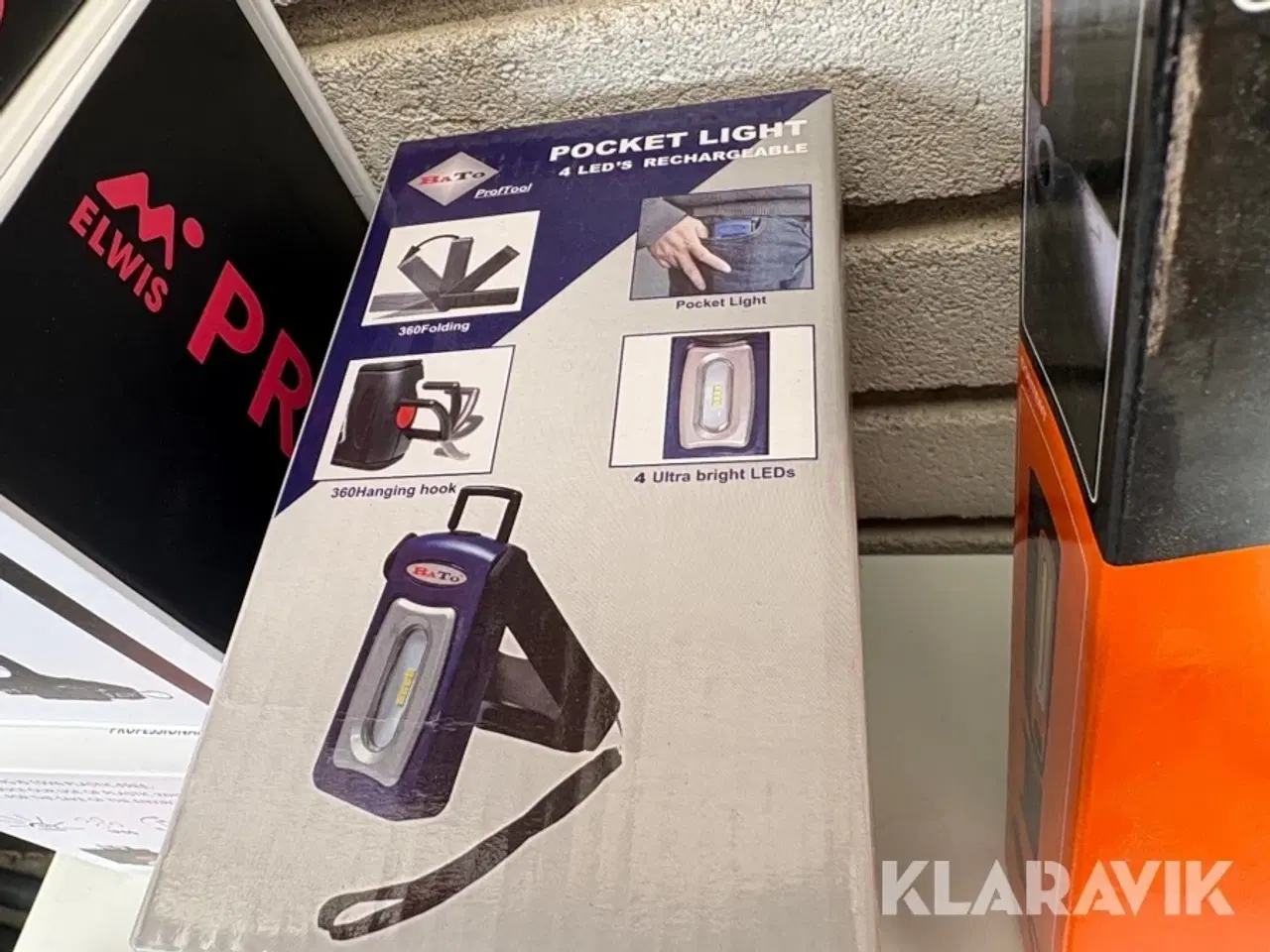 Billede 12 - Værkstedslamper og pandelamper Elwis - Osram - Bato - Milwaukee