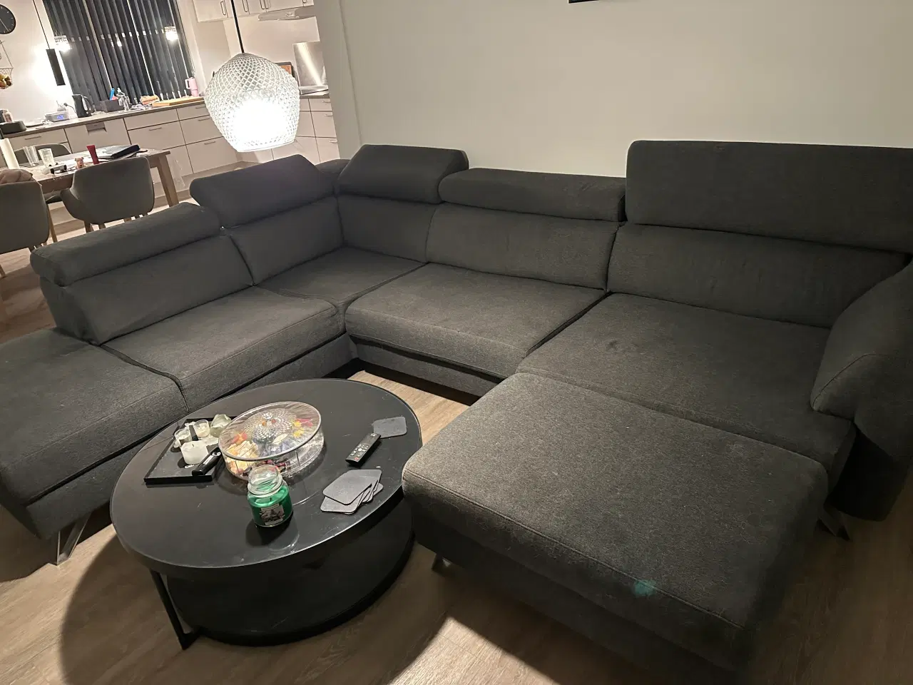 Billede 1 - Chaiselong sofa med puf