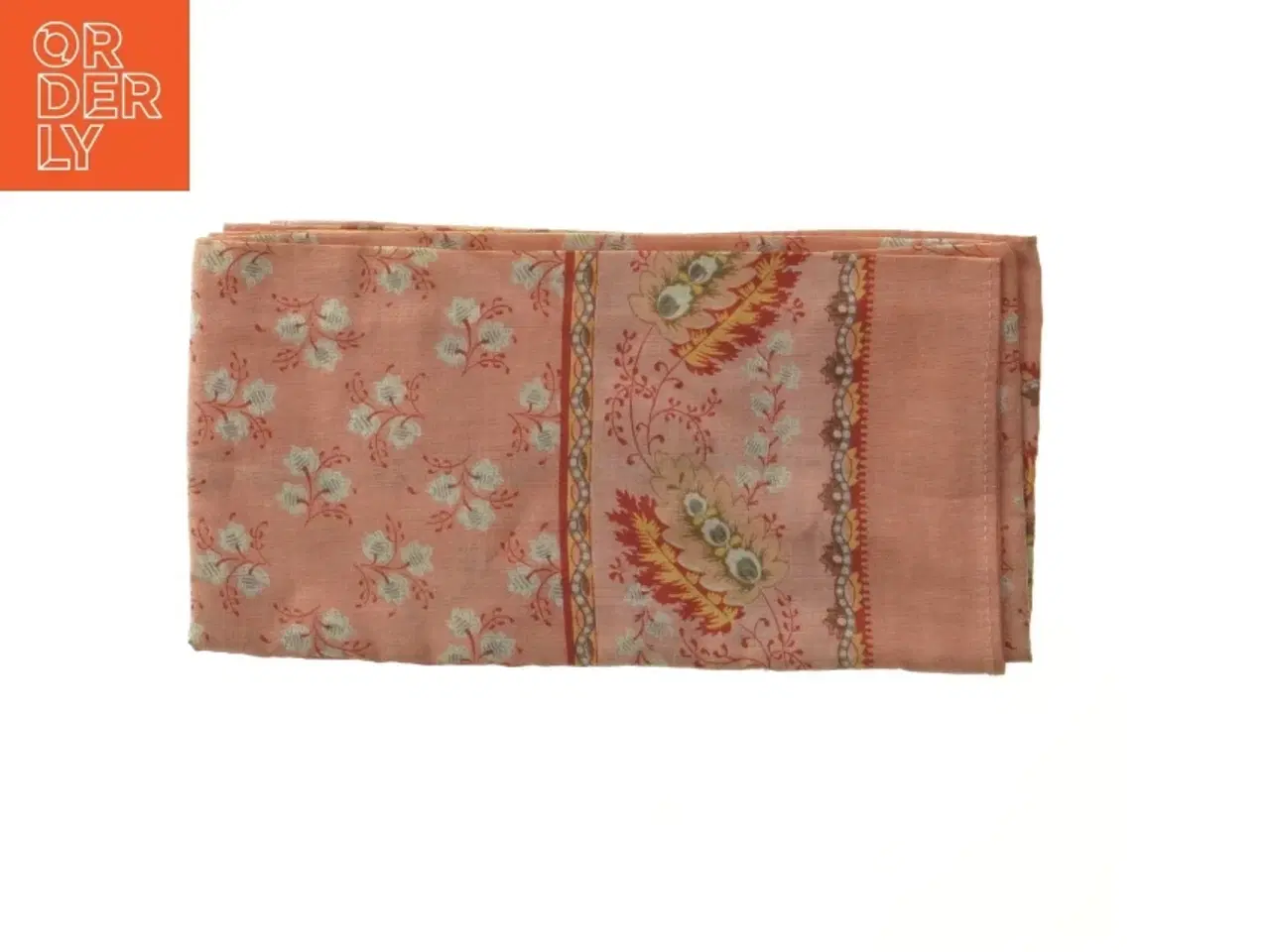 Billede 1 - Kvadratisk dug med blomsterprint (str. 80x80 cm)