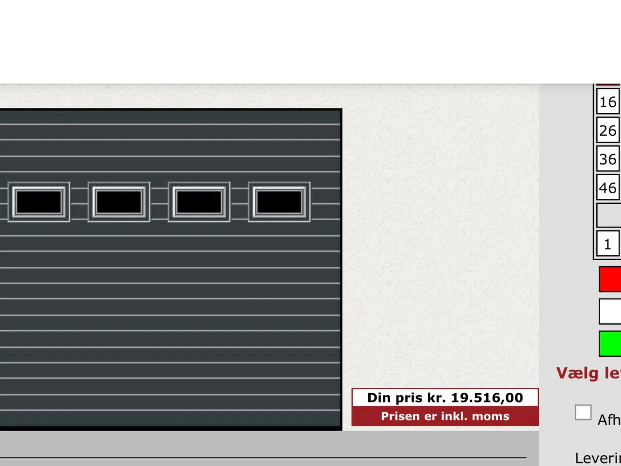 Billede 5 - Ledhejseport antracitgrå 